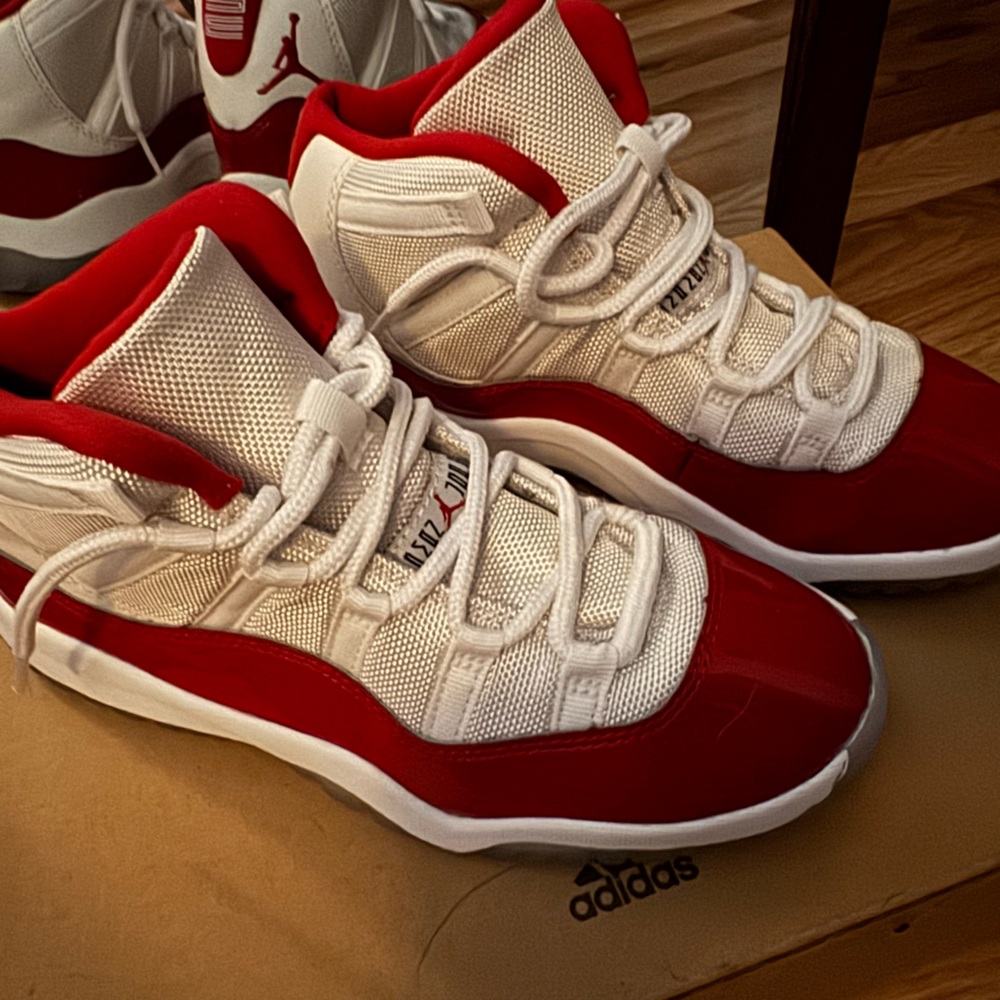 Jordan Kids' Sneakers in White and Red